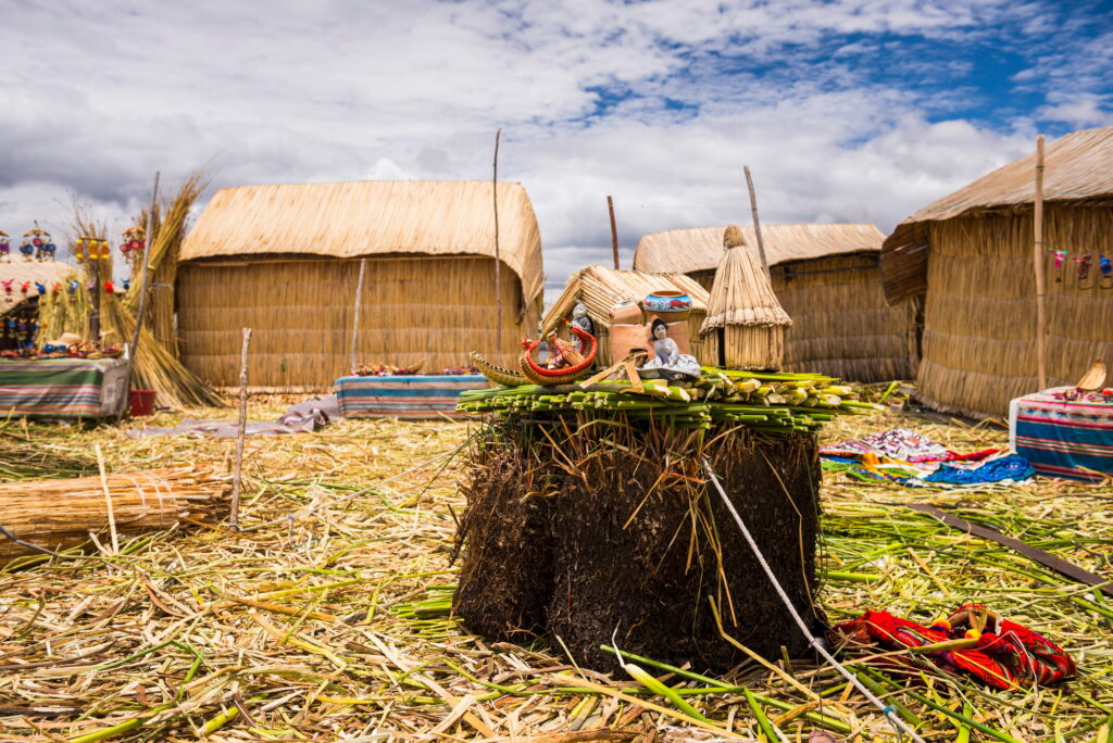 Uros Floating Reed Islands, Lake Titicaca, Puno Province, Peru, South America